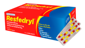 Medicamento para Gripes e Resfriados - Resfedryl 20 Cápsulas